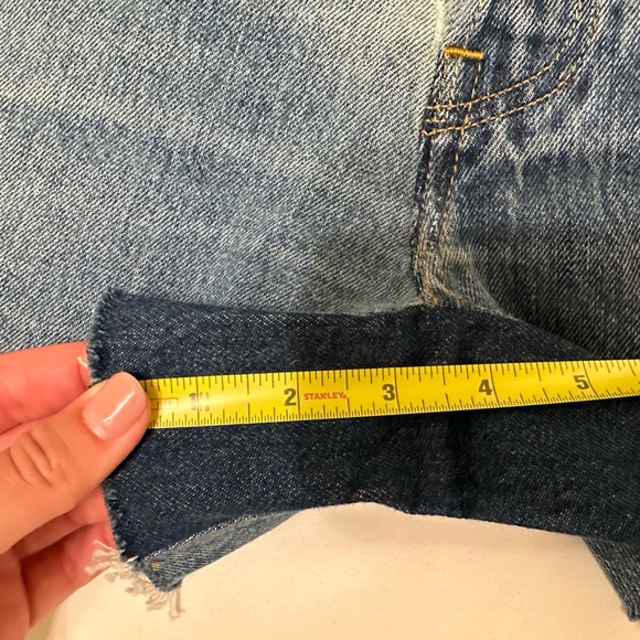 Re/Done Levi’s 90’s Crop Low Slung Short Size 27 - Picture 10 of 12